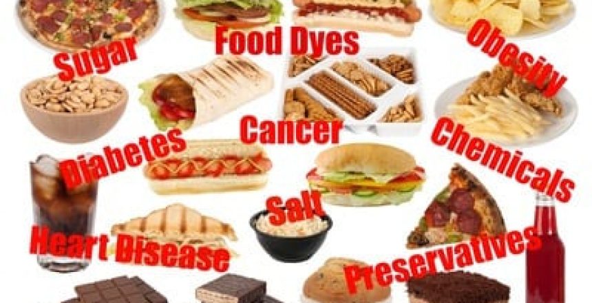 Image of a range of toxic foods